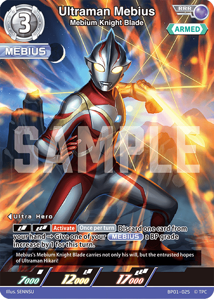 Ultraman Mebius "Mebium Knight Blade" (RRR) | BP01 - 025 - Kolsters TCG