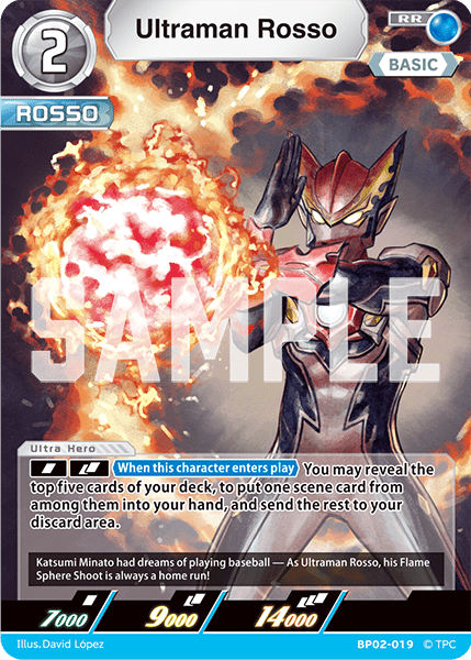 Ultraman Rosso (RR) | BP02 - 019 - Kolsters TCG
